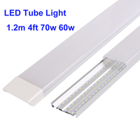 10pcs Led Tube Light Bar Light Hard Strip  70w 60w 40w 27w 60cm 90cm 120cm Led Flat Batten Light Tri-proof  3 Linear led Light