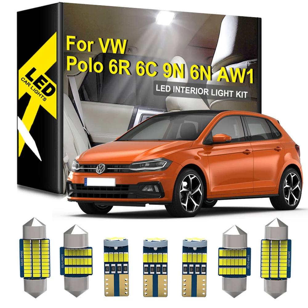 

BMTxms Canbus LED Interior Lights For Volkswagen VW Polo 6R 6C 9N 9N3 6N 6N1 6N2 AW1 1995-2014 2018 2019 2020 Lamp Accessories