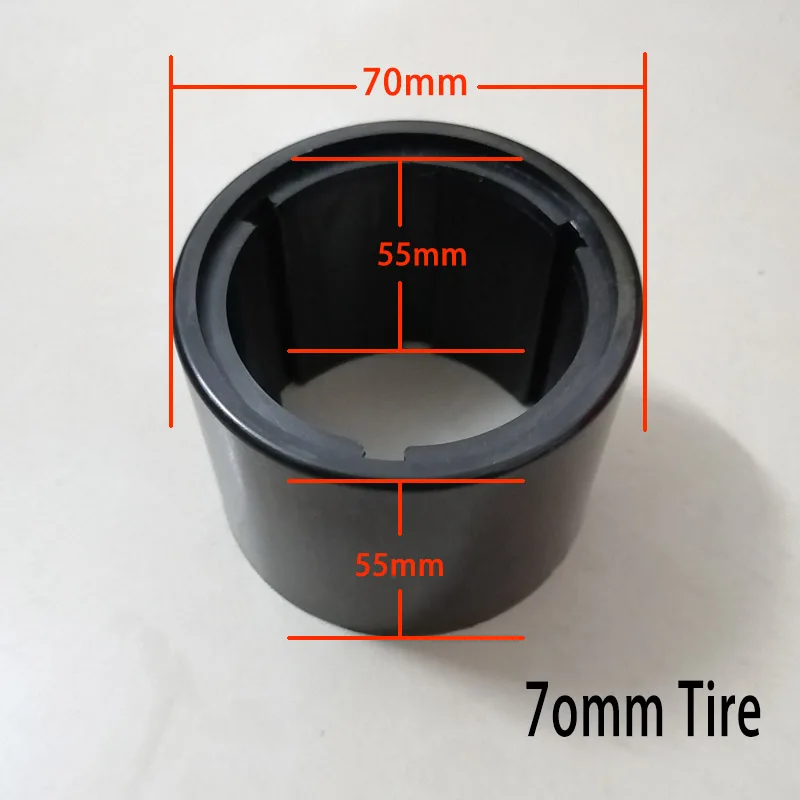 Electric Skateboard Hub Motor Tire Skin 70mm 90mm Motor Tire Skin Black Orange Replacement Professional skateboard accessories