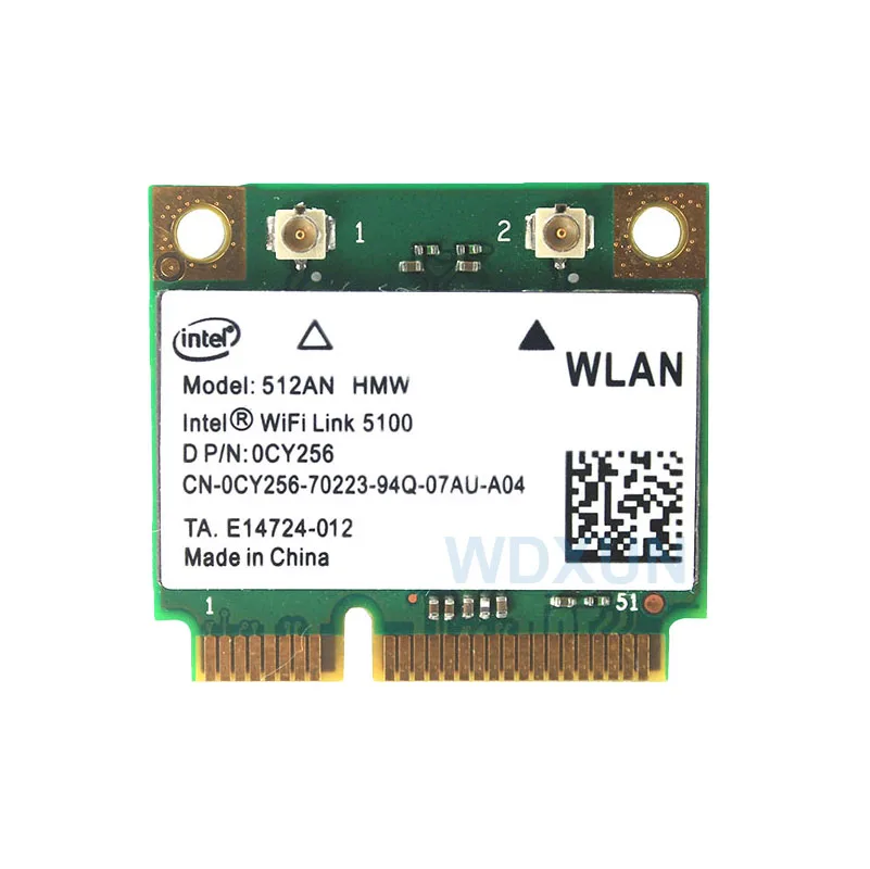 Wifi card module for Intel 5100AN 512ANHMW Hafi Mini PCIe wireless WLAN Wifi card module 5100 CARD 2.4G/5G dual frequency 300M