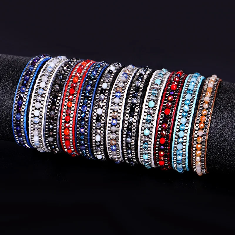 Bohemian Charm Lucky Crystal Rope Bracelet Handmade Women Multicolor MIYUKI Beads Friendship Bracelet Jewelry
