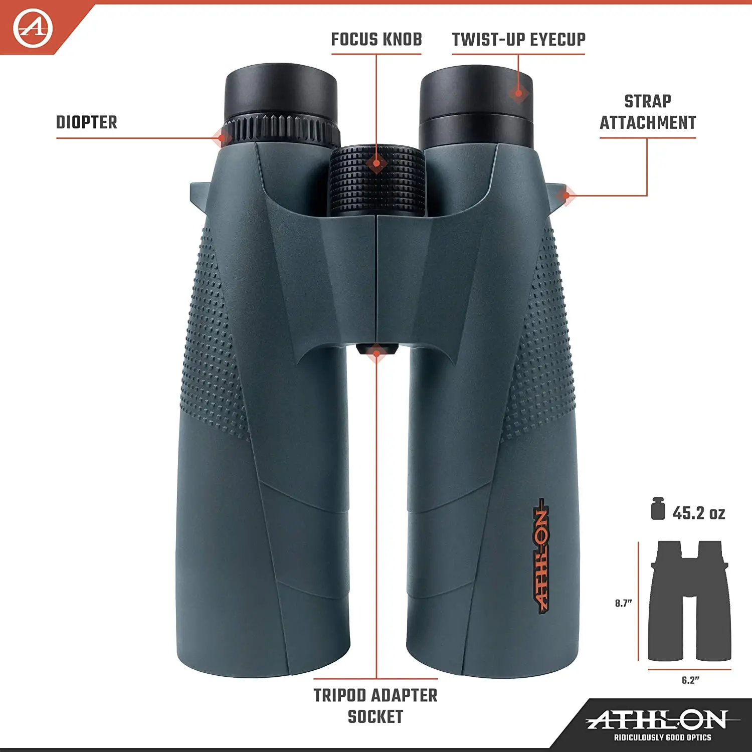 ATHLON Binoculars CRONUS 15X56 ED Ultra-low Dispersion Lens High-power HD Waterproof