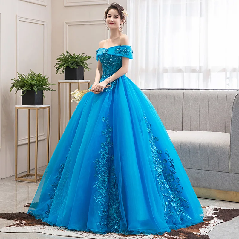 2021 Zoete Jurken Uit De Schouder Baljurk Vintage Vestidos De Quinceañeras Prom Jurk Plus Size Vestidos De 15