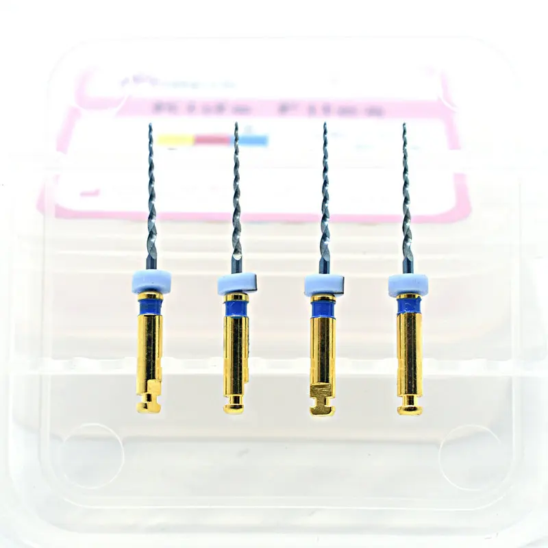 ทันตกรรมไฟล์ที่มีความยืดหยุ่นเด็กไฟล์ Endo หมุนสีฟ้า Endodontic นิกเกิล Titainium เครื่องมือสำหรับเด็กทันตกรรม