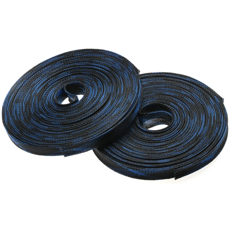 

100M Tight PET Expandable 6mm Cable Sleeves Insulation Braided Sleeve Wire Gland Cables Spiral Wrapping Protection