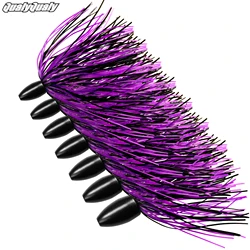 2-delige Tungsten Visloodjes 7g 10g 14g 21g Gerimpelde Punch Gewicht Slither Rig Visdraadbaits