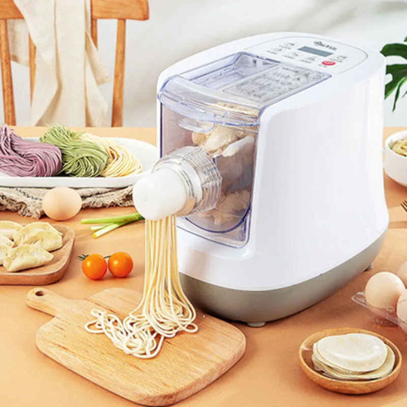 Electric Automatic Noodle Press machine Vegetable Grain Noodles Dumpling Maker Pasta Spaghetti Cutter Dough blender with 13 mold