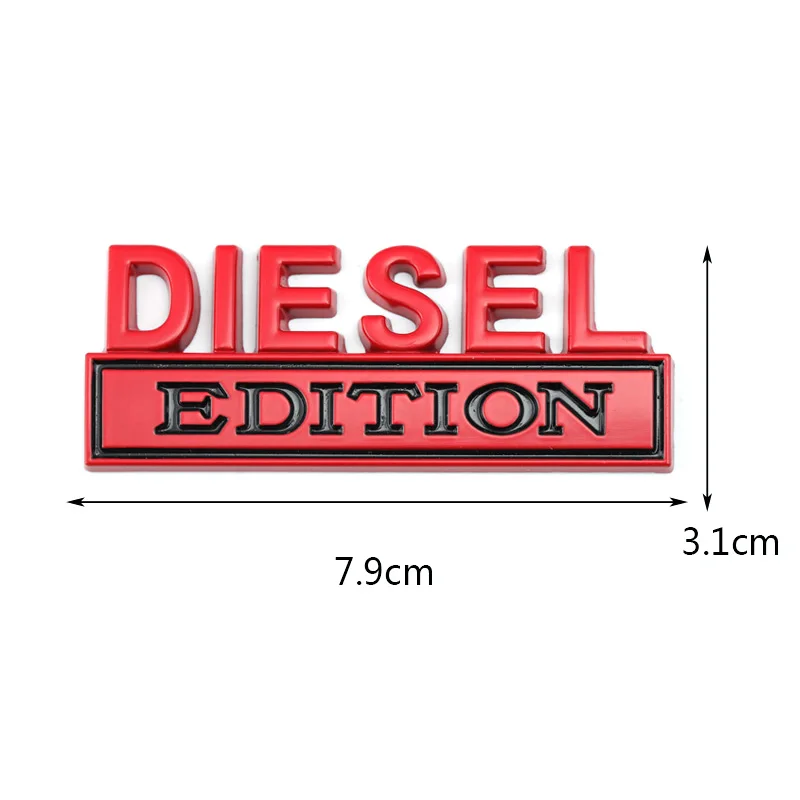 Diesel Logo Edition Emblem Badge Front Hood Grille Car Sticker for Jeep Compass Renegade Ford RS200 F150 F250 F350 Silverado RAM