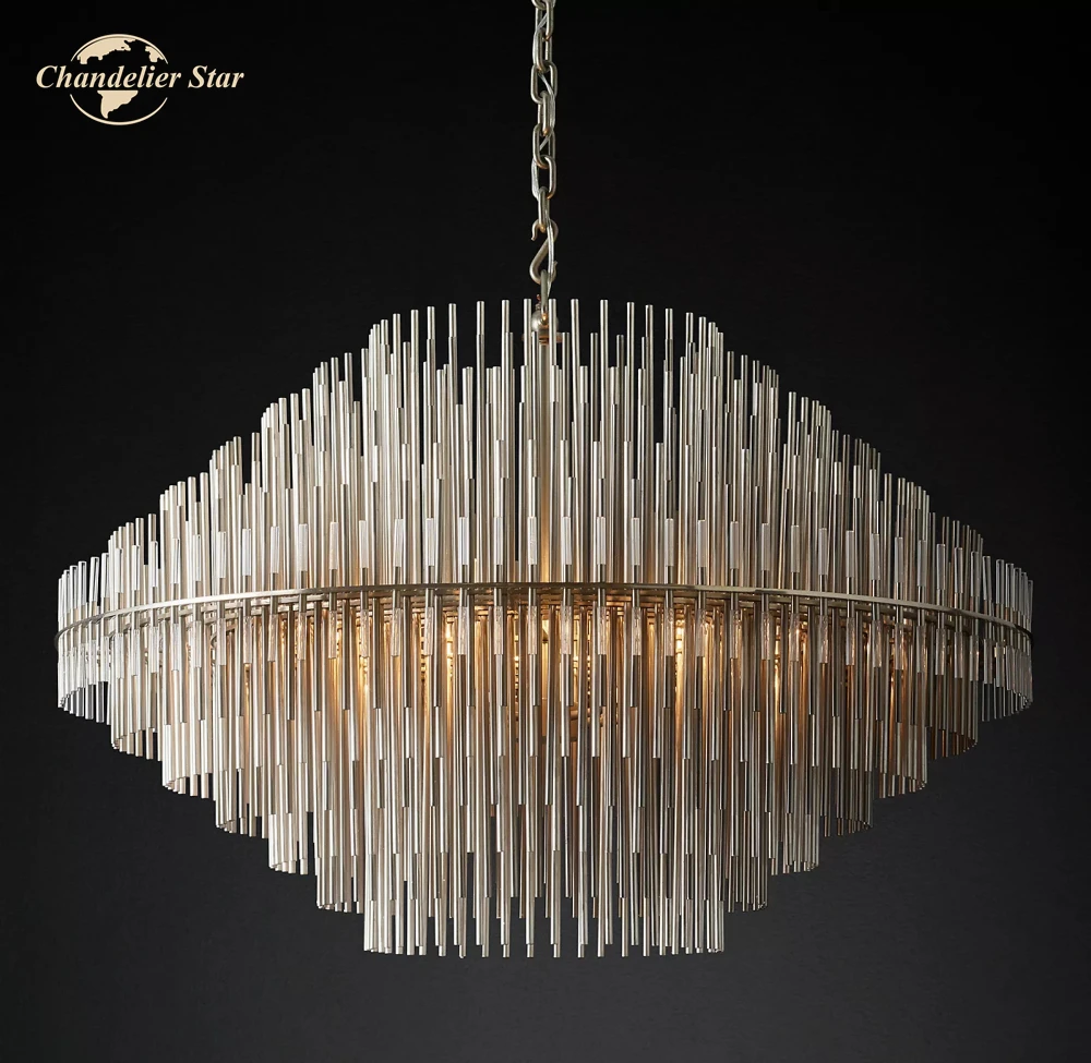 Modern LED Chandeliers Emile Round Chandelier Decoration Dining Room Living Room Bedroom Pendant Light Fixture