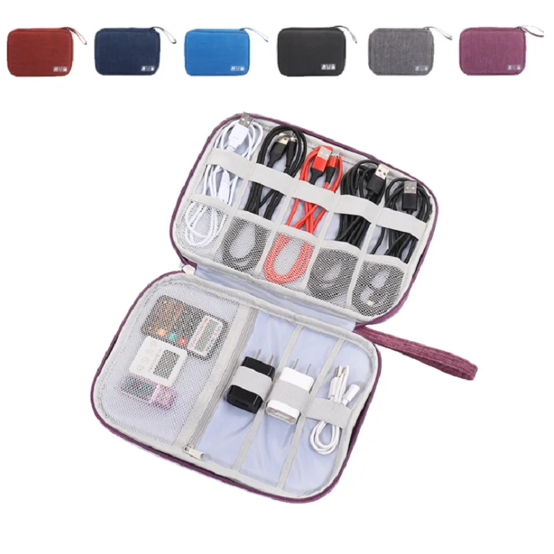 

Data Cable Digital Storage Bag Waterproof Outdoor Travel Kit Camping Hiking Storage Bag