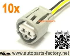 Longyue 10pcs 3 Way  ECT, CLT, & Temperature Sensor Plug Connector Pigtail (# 90980-11451) 12