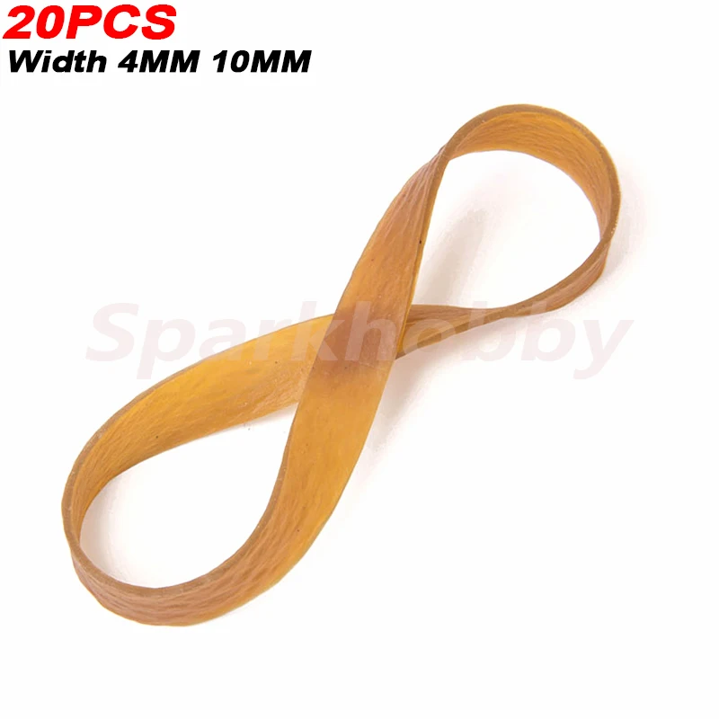 20PCS Width 4MM 10MM Model Rubber Band Elastic Rring For Fixing Airplane Wing Battery Toy Accessories/technology Model Parts