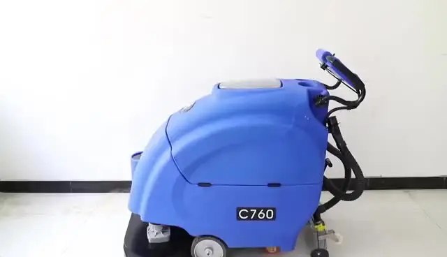 C760 walk behind double disc floor cleaning machine with big tank