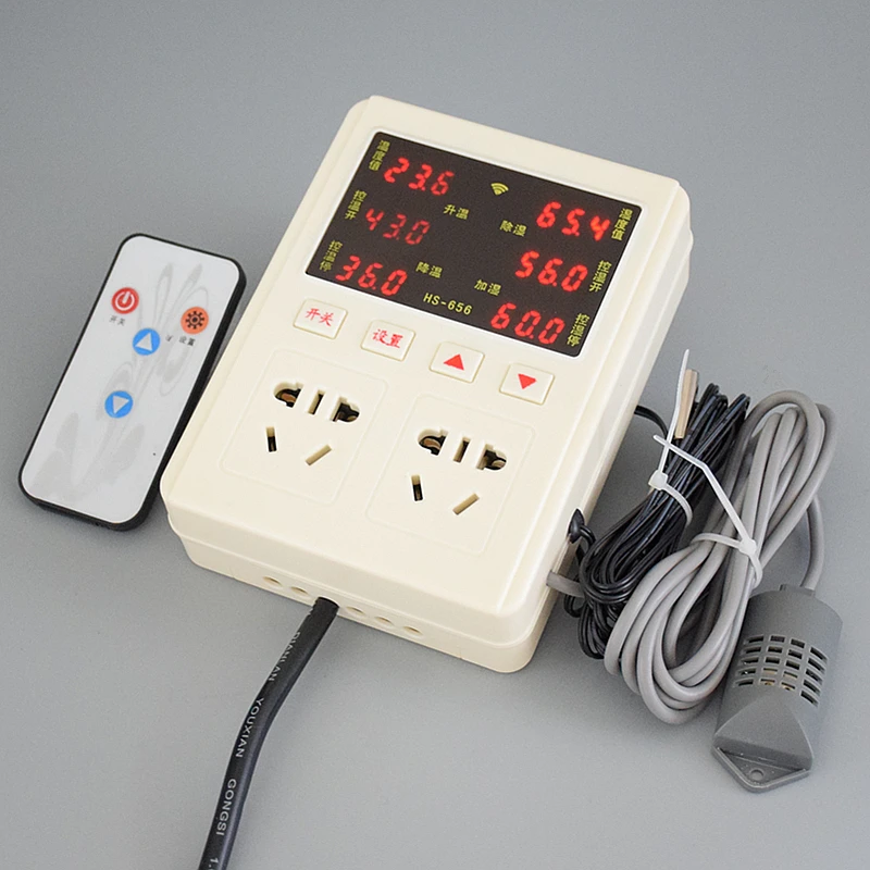 Temperature and Humidity Controller Breeding Hatching Humidity Meter Brooding Room Temperature and Humidity Controller