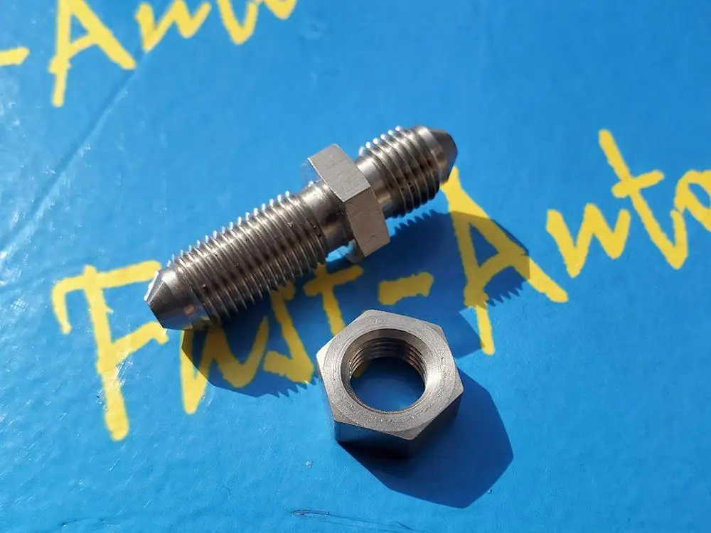 stainless steel Straight 3/8-24unf thread AN3 -3AN an-3 Flare Bulkhead with an 3 nut Adapter adaptor