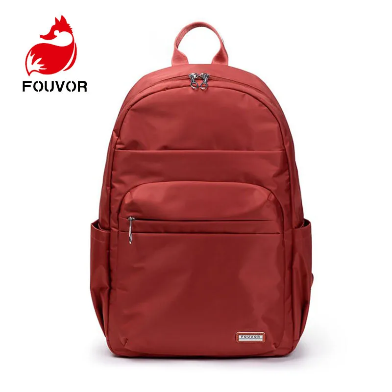 Fouvor Unisex School Bag Waterproof Nylon Brand Schoolbag Business Men Women Backpack Bag Computer Packsack anti thief 2800-14#