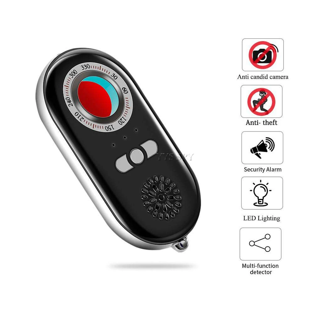 

K98 Mini Signal Detector Portable Travel Anti Spy Camera Finder LED Anti Thief Candid Cam Hidden Lens Eavesdropping Bug Scanner