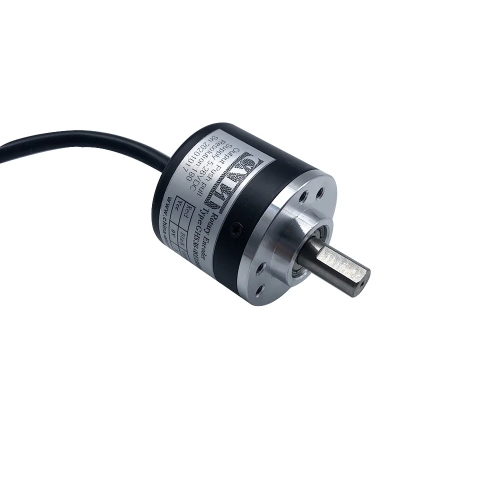GHS38-06E Series Cable Back Out Professional Incremental Rotary Encoder  5-26V GHS38 Cheap Micro Type  NPN Output A B Z Signal
