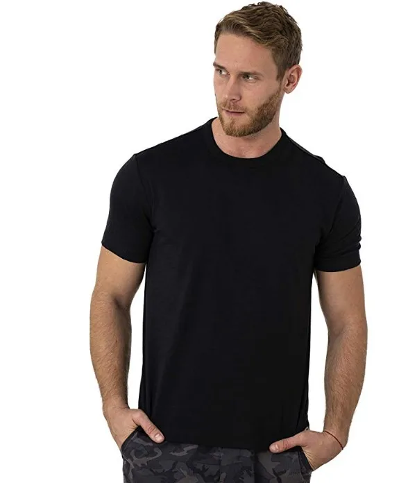 100% Merino Wool T Shirt Men Base Layer Merino Tshirt 180G Everyday Undershirt Wicking Breathable Anti-Odor + Hiking Blend Socks