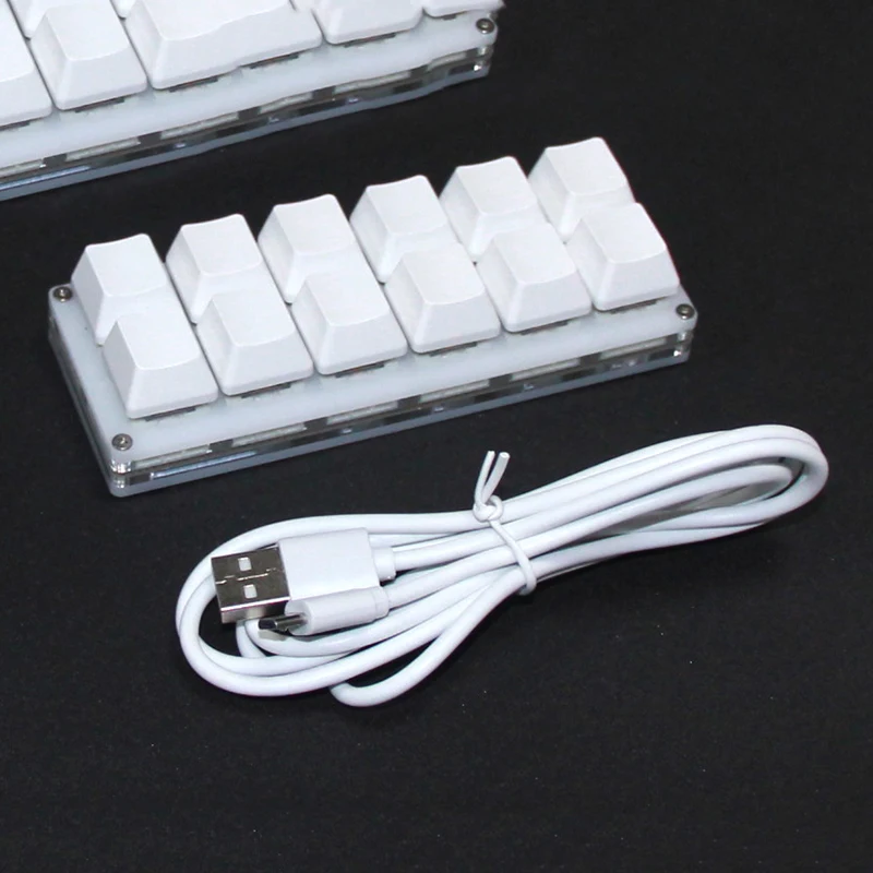 Teclado Macro de 12 teclas con función USB, dispositivo de atajo, interruptores de teclado mecánico, Numpad para juegos, Photoshop