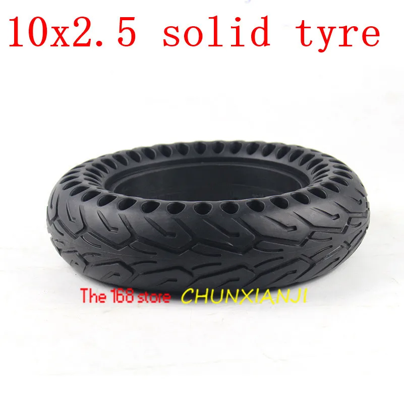 

Size 10x2.50 Honeycomb Solid Tyre 10*2.5 Tubeless Tire,Thickened Double Wheel for Electric Scooter Skate Board