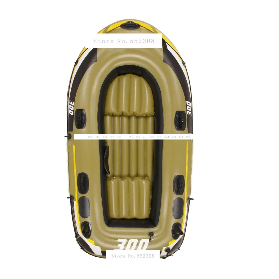 

4 person child inflatable fishing boat PVC Rowing Boats carry weight include two seat+a pair of oars+hand pump