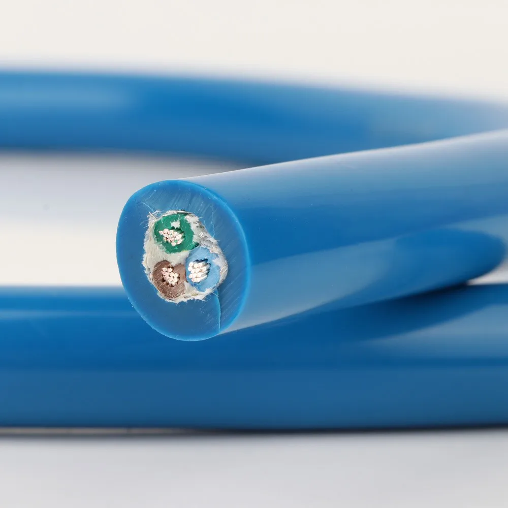 Preffair D511 OFC Cabo de alimentação CA banhado a prata Cabo de alimentação em massa para cabo de alimentação de áudio