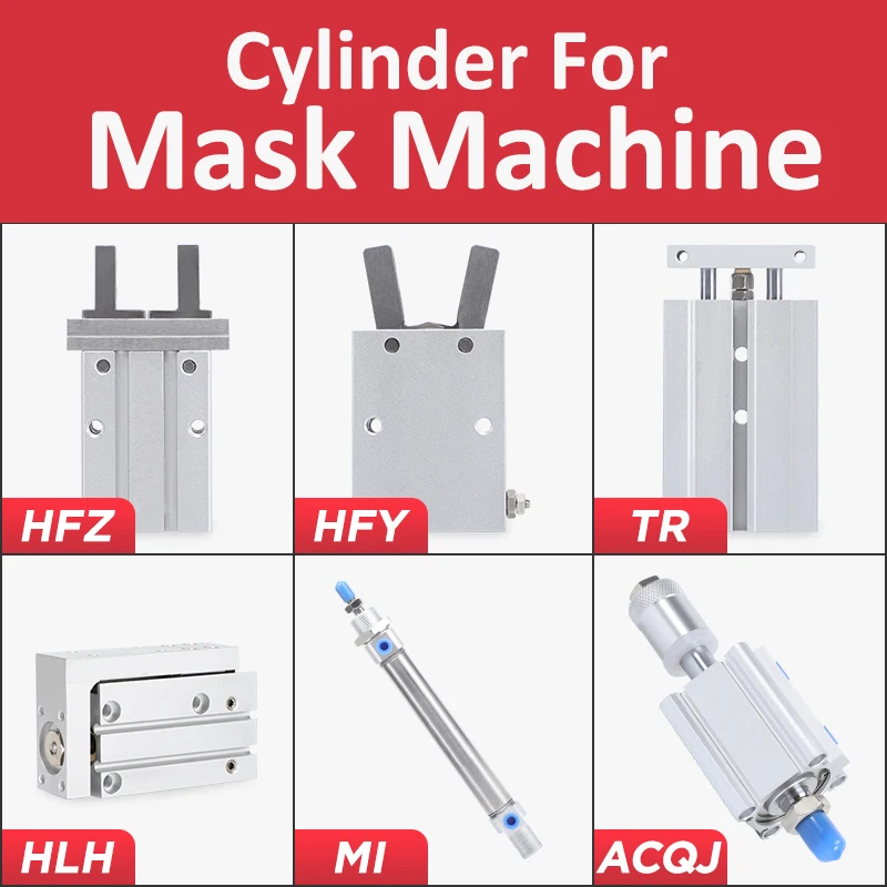 Mask pneumatic cylinder TR16X10S ACQ20X20SB HFY20 HFZ16 HLH16X20S MI20X100SCA GFC300-10-A-F-1 ACQJ thin gripper cylinder