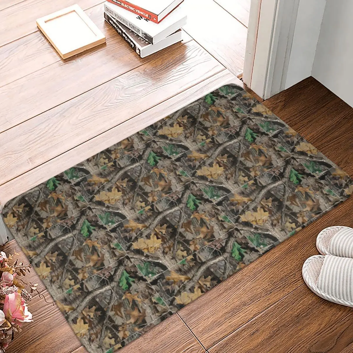 Real Tree Hunting Camo Camouflage Military Doormat Rug carpet Mat Footpad Polyester Non-slip Kitchen Bedroom balcony toilet