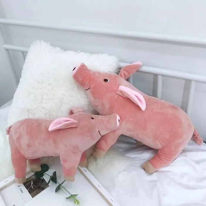 24CM Cartoon Simulation Pig Plush Dolls Toy Figurine Cute Animal Pig Soft Stuffed Dolls Kids Gift