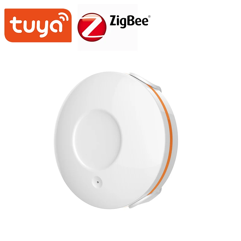 

Tuya ZigBee3.0 Water Leakage Detector Built-in batter Flood Sensor Smart Life APP Alarm Notifications Scenario with Smart Valve