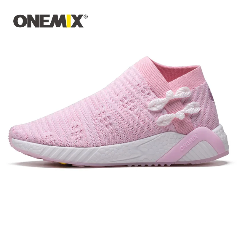 ONEMIX  Kids Leisure Shoes Girls Boys Mesh Soft Sport Sneakers Hook Loop Casual Shoes Bbreathable Slow Walking Shoes