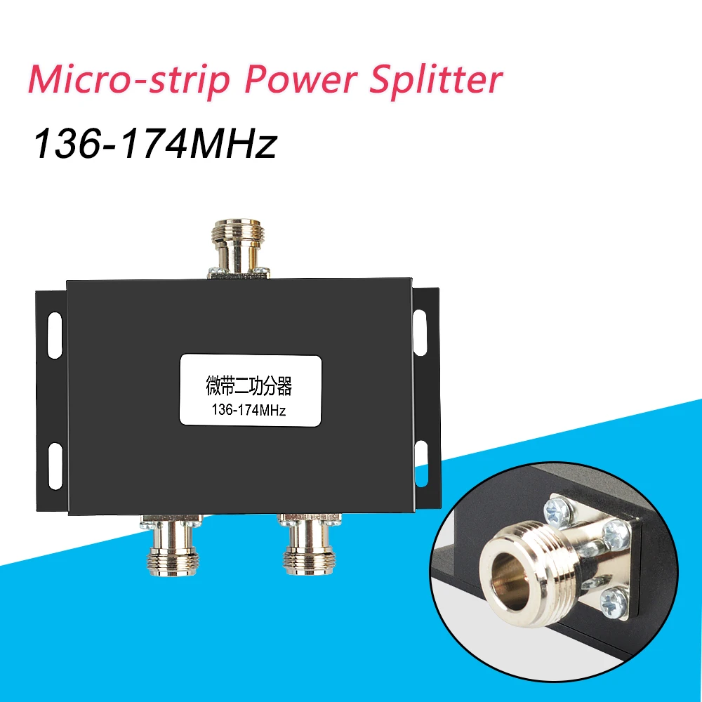 136-174MHz 1 to 2 Way Cavity N-Female Connector Power Splitter/Divider for walkie talkie Booster/Repeater Station