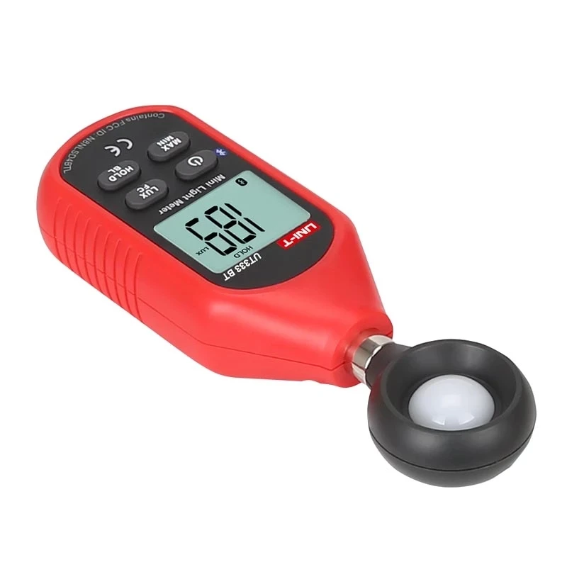 UNI-T UT383BT Luxmeter digitale Bluetooth Mini Light Meter ambientale apparecchiature di collaudo tipo tenuto in mano Luxmeter illuminometro