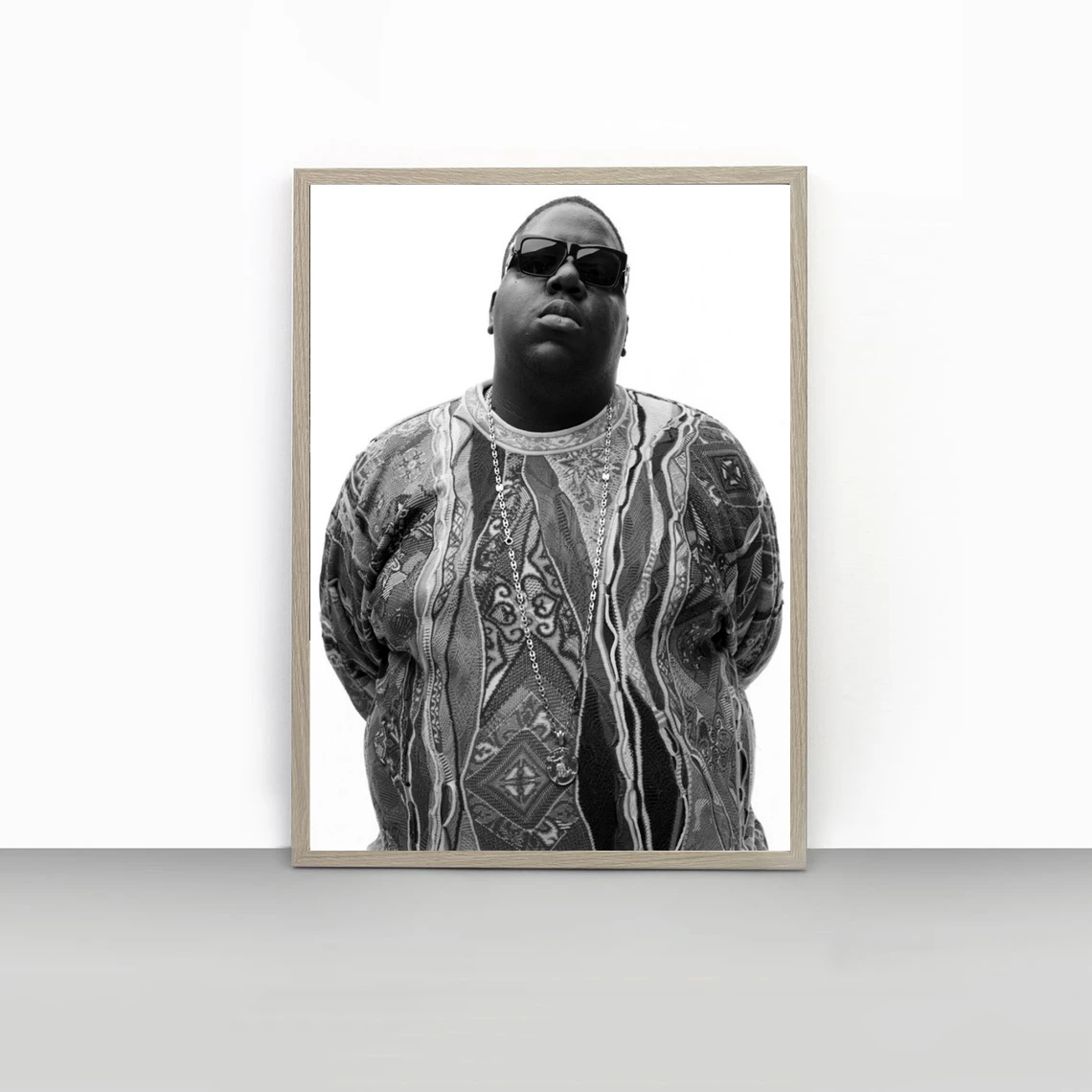 Notorious Biggie Smalls Sexy Underwater Model No Bra Boobs Women Feminist Print Poster, Retro Vintage Modern, Home Décor Wall Ar