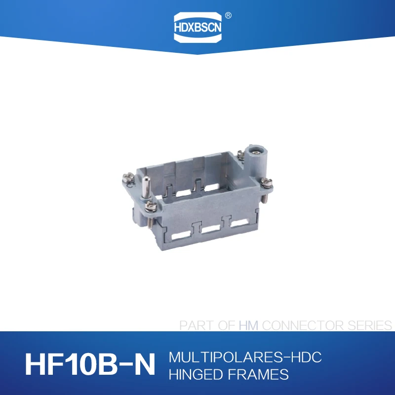 

HDXBSCN Industrial rectangular heavy duty connector HDC HM Flexible and combined connector series HM Hinged Frames Pair H10B