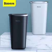 Baseus Car Trash Can Mini Garbage Can Auto Trash Bin Dustbin Rubbish Basket Organizer Trash Bin For Desktop Trash Accessories