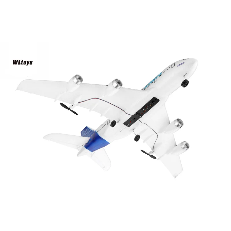 Top WLtoys Airbus A380 Airplane Toys 2.4G 3Ch RC Airplane Fixed Wing Outdoor Flying Toys Drone A120-A380 RC Plane Toys For Adult