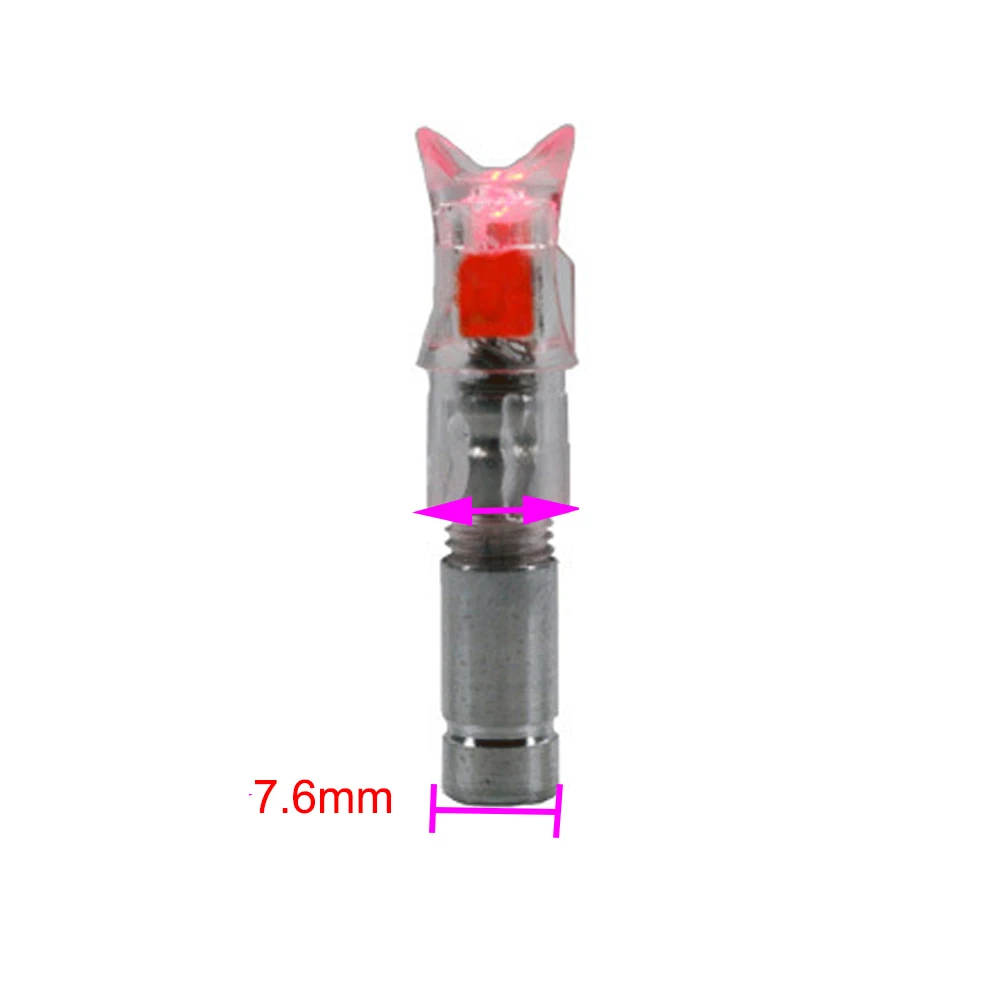 Hot 6 sztuk akcesoria łucznicze strzałka Luminous Nock automatyczna strzałka Cam podświetlana diodami LED Nock dla ID 6.2mm/7.6mm strzały łucznicze