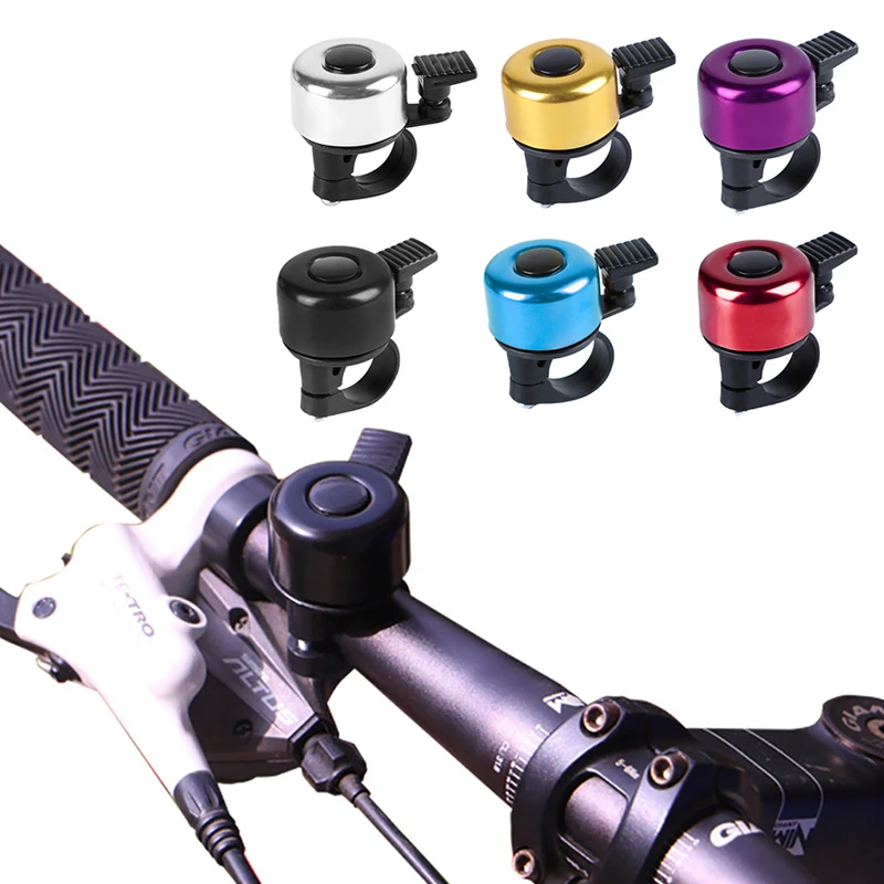 22mm Bicycle Horn Aluminum Alloy MTB Road Bike Bell Crisp Sound Alarm Outdoor Cycling Safety Folding Bike Accessories Multicolor