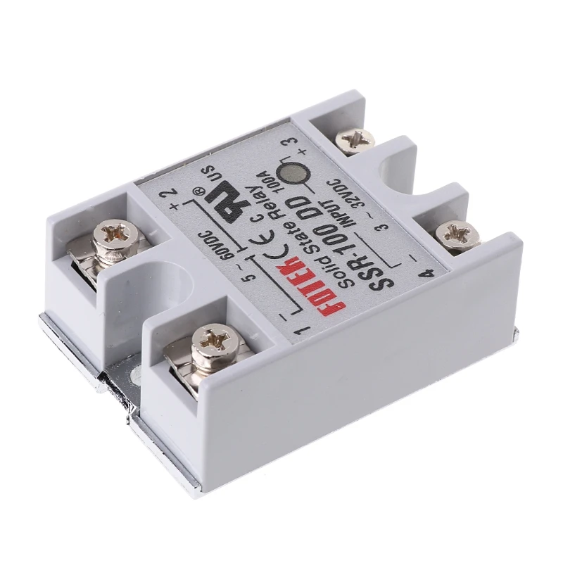 SSR-100 DD Solid State Relay Module 100A 3-32V DC Input  5-60V DC Output Relay