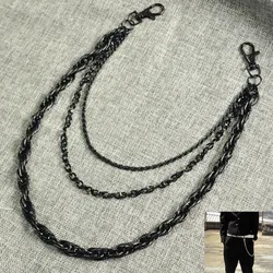 Men's Rock Punk High Quality Metal Pants Chain Waist Chain Wallet Chain Key Chain Hip Hop style Dress Jewelry Trendy Accessories