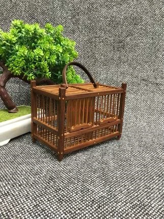 old children refined 2020 cage Two Grids Of Pure Handmade Bamboo Natural Cages Insects Old Children Refined 2020