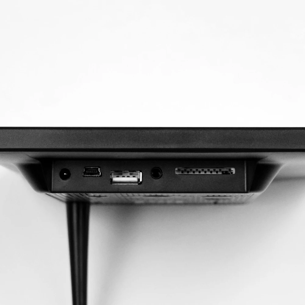 Porta-retratos digital com tela espelhada mágica de 8 polegadas, reprodutor de vídeo USB SD em loop