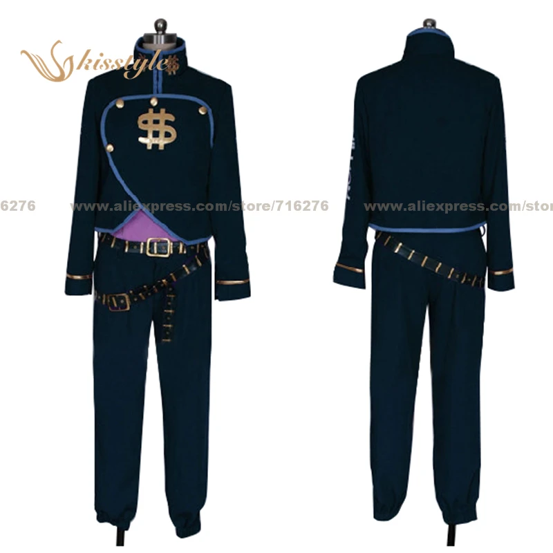 

Kisstyle Fashion NEW JJoJo's BBizarree Adventure Okuyasu Nijimura Black Uniform Cosplay Clothing Cos Costume,Customized Accepted