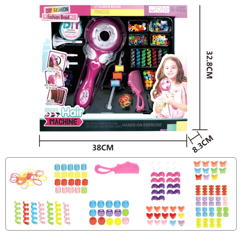 

Electric Automatic Hair Braider DIY Braiding Hairstyle Tool Twist Braider Machine Hair Braid Weave Toys For Girl Child Gift