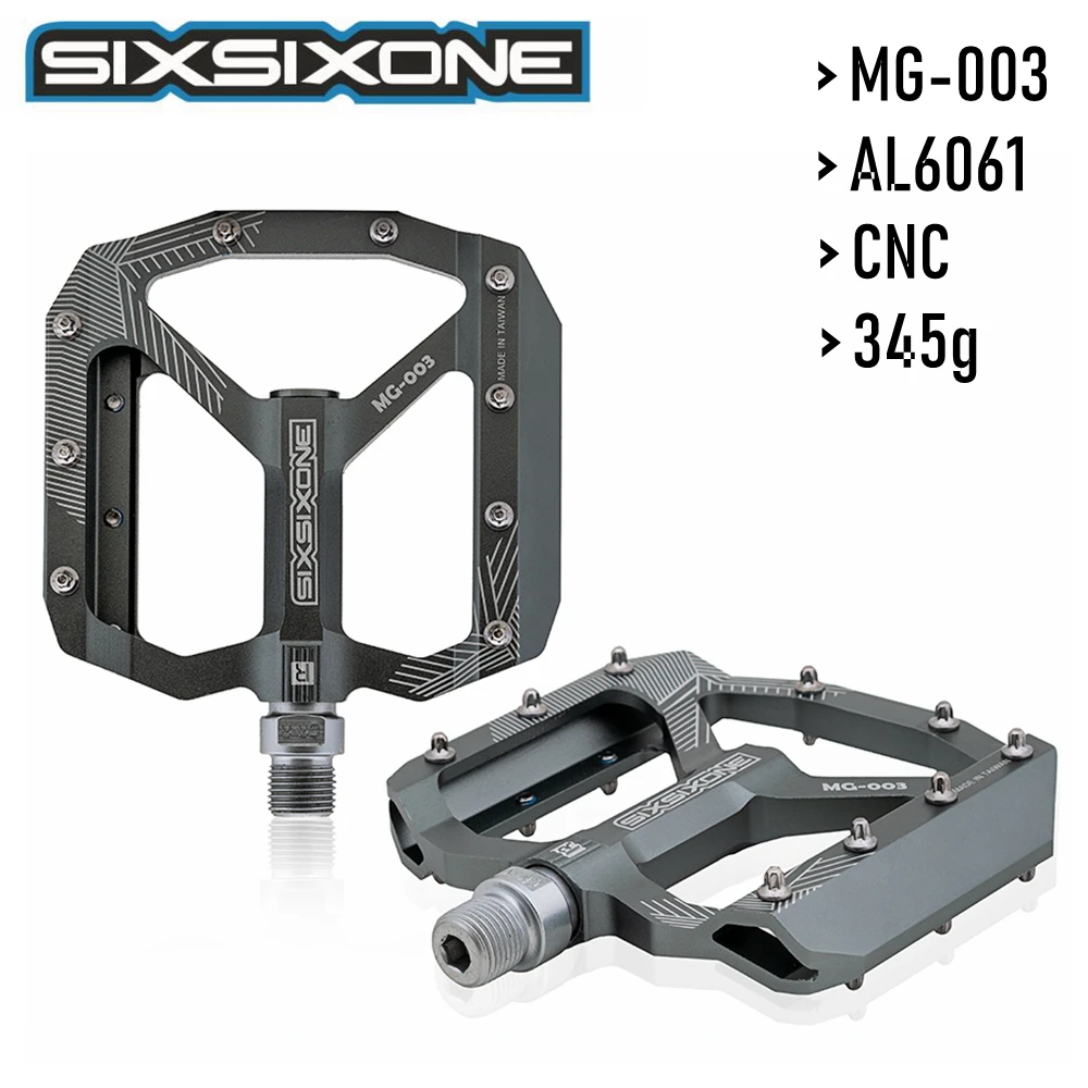 SIXSIXONE MG-03 Mountain Bike Pedals Cycling Aluminium Alloy, MTB Pedal, a pair 345g