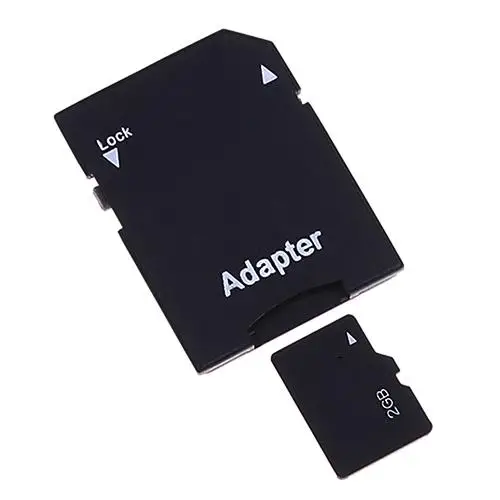 New 2 Pcs TransFlash TF Card to SD SDHC Memory Card Adapter Converter