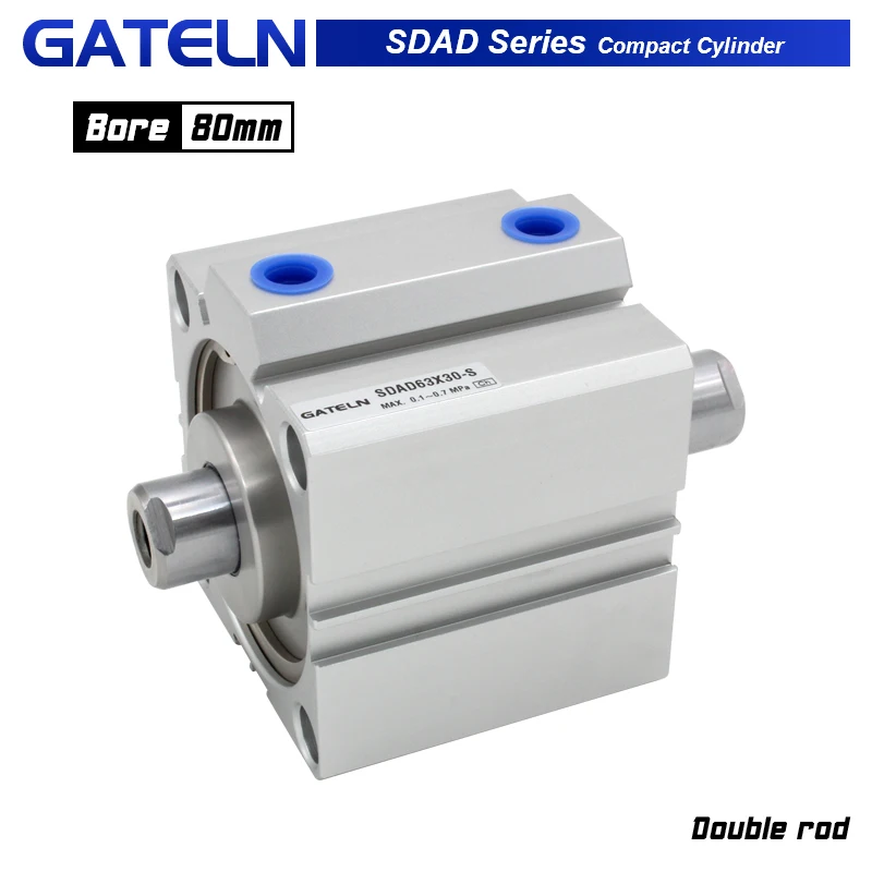 

SDAD80 series Double rod Compact Cylinder bore 80mm stroke 5~100mm SDAD80X50 SDAD80X40-B SDAD80X15-S SDAD80X20-S-B