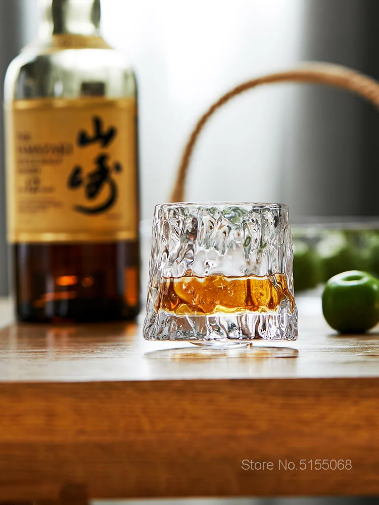 

Blossom French Spin Wine Glass Rotate 360° Not Fall Whiskey Glasses Top Whisky XO Chivas Rock Cup Restaurant Desserts Tumbler